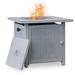 TiramisuBest 24.41" H x 28.54" W Steel Propane Outdoor Fire Pit Table Steel in Gray | 24.41 H x 28.54 W x 28.54 D in | Wayfair MO-TM-GFT-82828-LG