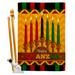 Ornament Collection 2-Sided Polyester 40 x 28 in. Flag Set in Green/Yellow | 40 H x 28 W in | Wayfair OC-KW-HS-192333-IP-BO-D-US20-OC