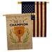 Ornament Collection Home Decor 2-Sided Polyester 40 x 28 in. House Flag in Blue/Brown | 40 H x 28 W in | Wayfair OC-FD-HP-192389-IP-BOAA-D-US21-OC