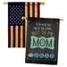 Breeze Decor Decorative Home Decor 2-Sided Polyester 40 x 28 in. House Flag in Blue/Brown/Red | 40 H x 28 W in | Wayfair