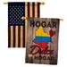 Ornament Collection 2-Sided Polyester 40 x 28 in. House Flag in Blue/Red/Yellow | 40 H x 28 W in | Wayfair OC-CY-HP-191164-IP-BOAA-D-US17-OC