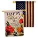 Breeze Decor Decorative Home Decor 2-Sided Polyester 40 x 28 in. House Flag in Blue/Brown/Red | 40 H x 28 W in | Wayfair