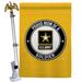 Breeze Decor 2-Sided Polyester 40 x 28 in. Flag Set in Black/White/Yellow | 40 H x 28 W in | Wayfair BD-MI-HS-108569-IP-BO-02-D-US20-UA