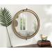 Gracie Oaks Menderes Modern & Contempory Accent Mirror Metal in Yellow | 22.5 H x 21 W x 5.12 D in | Wayfair 87705D2A72364DCF895D2E8FA41013BD