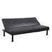 Latitude Run® Twin 64" Wide Faux leather Tufted Back Convertible Sofa Faux /Mildew Resistant/Scratch/Tear Resistant/Stain Resistant | Wayfair