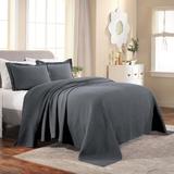 House of Hampton® Daryah 100% Cotton Modern & Contemporary Oversized Coverlet/Bedspread Set Cotton in Gray | King Coverlet + 2 Shams | Wayfair