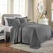 Latitude Run® Josann Solitaire Matelasse Bedspread Set Cotton in Gray | Full Bedspread + 2 Standard Shams | Wayfair CHMB1374 39731627