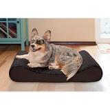 Archie & Oscar™ Karlin Ultra Plush Luxe Lounger Contour Dog Pillow Polyester in Brown | 5 H x 30 W x 20 D in | Wayfair