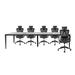 Inbox Zero Conference Meeting Table w/ Office Chairs For 10 Persons (black) Wood/Metal in Black/Brown | 29.5 H x 118.1 W x 47.2 D in | Wayfair