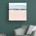 Wrought Studio™ Pink Sands I by Ethan Harper - Wrapped Canvas Painting Canvas in Blue/Brown/White | 14 H x 14 W x 2 D in | Wayfair