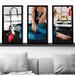 Rosdorf Park West Hollywood by Jodi - 3 Piece Picture Frame Graphic Art Plastic/Acrylic in Black/Blue/Red | 52.5 H x 33.5 W x 1 D in | Wayfair