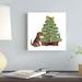 The Holiday Aisle® Christmas Des - Bone Tree by Fab Funky - Wrapped Canvas Print Canvas in Brown/Green | 12 H x 12 W x 1.25 D in | Wayfair