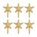 Dovecove Radstock 6 Piece Seashore Starfish Metal Wall Hook Metal in Brown/Yellow | 4.13 H x 2.95 W x 1.06 D in | Wayfair
