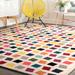 96 x 60 x 0.35 in Rug - Harriet Bee Baynard Kaleidoscope Geometric Multi/Yellow/Blue/Pink Area Rug | 96 H x 60 W x 0.35 D in | Wayfair