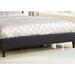 House of Hampton® Boyden Low Profile Platform Bed Upholstered/Linen in Black | 52 H x 80 W x 81 D in | Wayfair C56321577EB041DB9B237BE59ABA75FC
