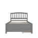 Lark Manor™ Aftonshire Twin Platform Storage Bed Wood Bed Frame w/ Two Drawers & Headboard Wood in Gray | 37.4 H x 79.5 W x 41.8 D in | Wayfair