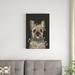 The Holiday Aisle® French Bulldog, Christmas Lights 2 by Fab Funky - Wrapped Canvas Print Canvas in Brown/Gray | 30 H x 20 W x 1.25 D in | Wayfair