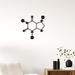 Trinx Caffeine Molecule Wall Décor Metal in Orange/Brown | 14 H x 14 W x 1 D in | Wayfair CC13BE501CB24658BA31E9A42D0BD3CE