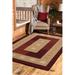 Red 23 x 0.33 in Area Rug - Winston Porter Aguilar Geometric Burgundy Area Rug, Polypropylene | 23 W x 0.33 D in | Wayfair