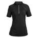 Back On Track Olivia Iontex Short Sleeve 1/4 Zip - XS - Black - Smartpak