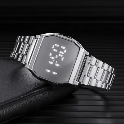 Montre-bracelet numérique pour homme horloge électronique montres d'amoureux montre LED bracelet