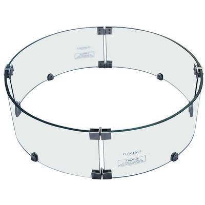 Elementi Outdoor Lunar Bowl Fire Pit Round Wind Screen 30 x 30"