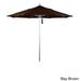 California Umbrella 7.5' Rd. Aluminum Frame, Fiberglass Rib Patio Umbrella, Push Open,Anodized Silver Finish, Sunbrella Fabric