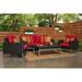 Milo 4 Piece Sunbrella Outdoor Patio Espresso Seating Set