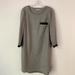 Madewell Dresses | Madewell Broadway & Broome Gray Wool Shift Dress | Color: Black/Gray | Size: M