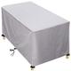 Garden Furniture Covers Waterproof Rectangular Patio Table Chair Cover Heavy Duty 420D Oxford Windproof Anti-UV Rip Sofa Coffee Table Cover-Silver_240x135x88cm