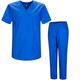 MISEMIYA - Uniforms Unisex Scrub Set ? Medical Uniform with Scrub Top and Pants - Ref.8178 - Medium, Royal Blue 21