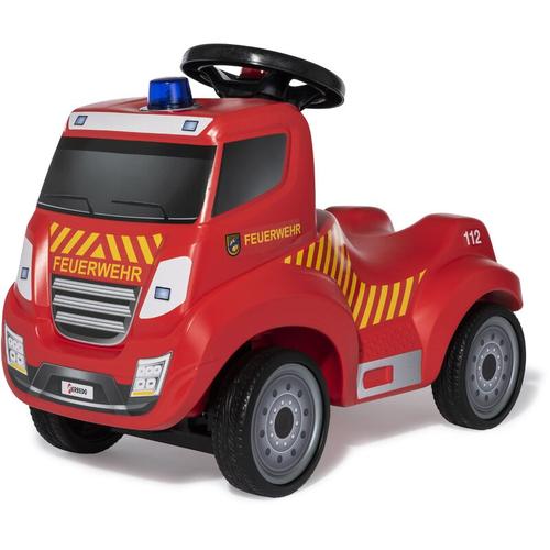 Ferbedo Feuerwehr Rutscher NEU + Hupe Sirene Blaulicht Feuerwehrauto Rutschauto