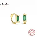 CANNER-Bague d'oreille en argent regardé 925 pour femme boucle d'oreille en diamant boucle