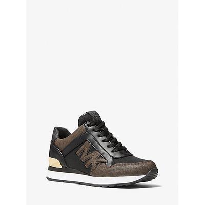 Michael Kors Maddy Logo Trainer Brown 7