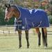 SmartPak Ultimate High Neck Turnout Blanket - 78 - Heavy (360g) - Navy w/ Charcoal & Grey Trim & White Piping - Smartpak