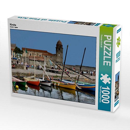Puzzle CALVENDO Puzzle Kirche - 1000 Teile Foto-Puzzle glückliche Stunden Kinder