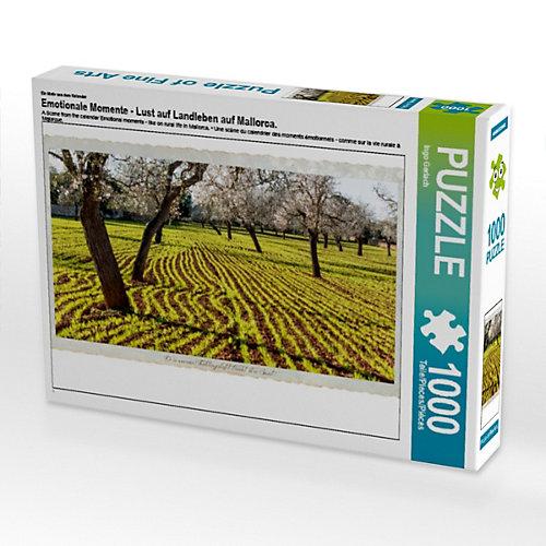 Puzzle CALVENDO Puzzle Emotionale Momente - Lust auf Landleben auf Mallorca. - 1000 Teile Foto-Puzzle glückliche Stunden Kinder