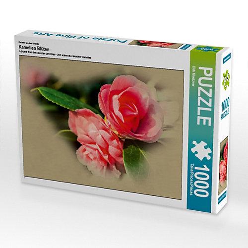 Puzzle CALVENDO Puzzle Kamelien Blüten - 1000 Teile Foto-Puzzle glückliche Stunden Kinder