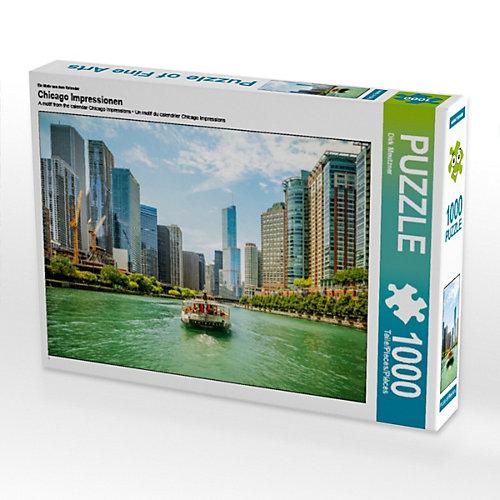 Puzzle CALVENDO Puzzle Chicago Impressionen - 1000 Teile Foto-Puzzle glückliche Stunden Kinder