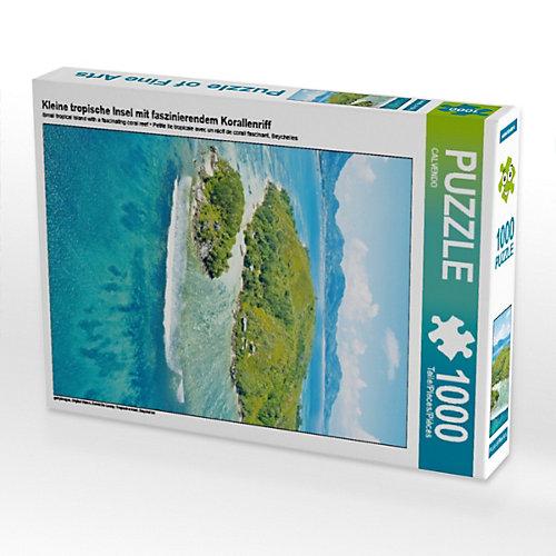 Puzzle Kleine tropische Insel mit faszinierendem Korallenriff Lege-Größe 48 x 64 cm Foto-Puzzle Puzzle