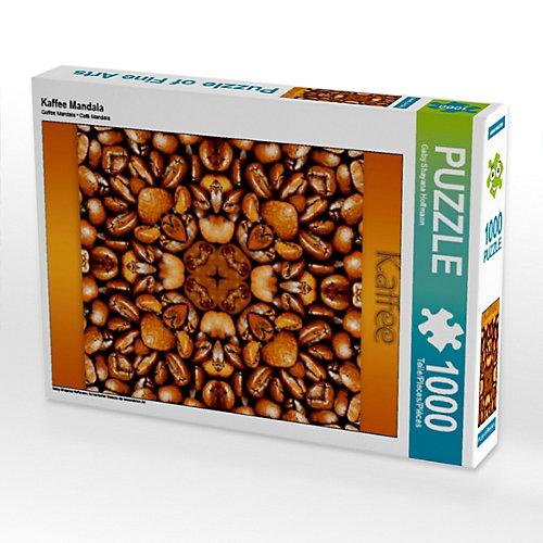 Puzzle CALVENDO Puzzle Kaffee Mandala - 1000 Teile Foto-Puzzle glückliche Stunden Kinder