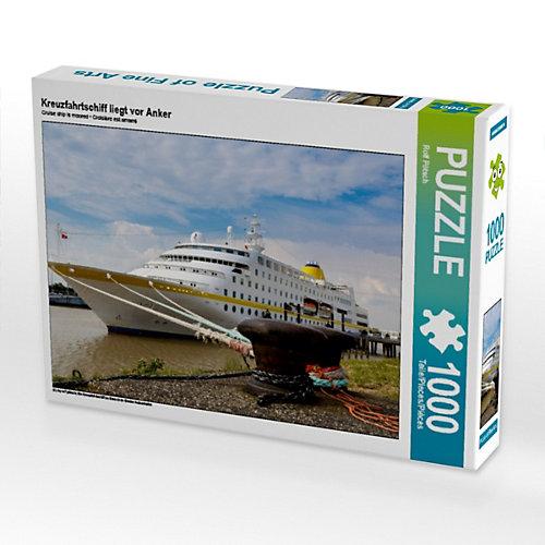Puzzle Kreuzfahrtschiff liegt vor Anker Foto-Puzzle Bild von ropo13 Puzzle