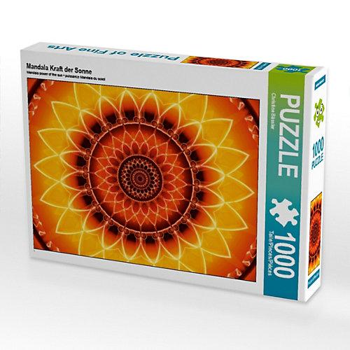 Puzzle CALVENDO Puzzle Mandala Kraft der Sonne - 1000 Teile Foto-Puzzle glückliche Stunden Kinder