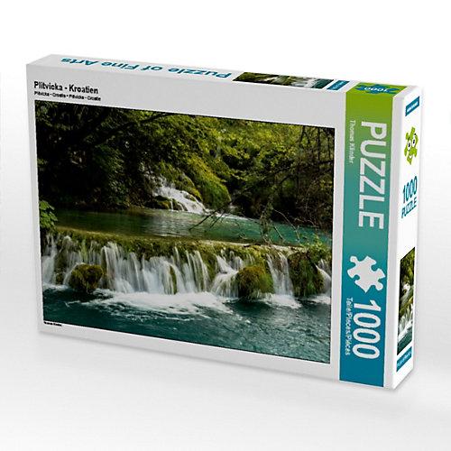 Puzzle CALVENDO Puzzle Plitvicka - Kroatien - 1000 Teile Foto-Puzzle glückliche Stunden Kinder
