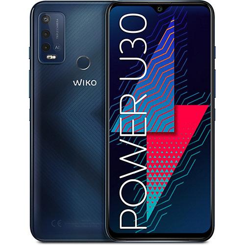 Wiko POWER U30 Smartphone (17,32 cm(6,82 Zoll), 64 GB, 4 GB RAM, Android 11) Carbon blue blau/grau
