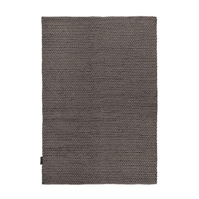 Tapis tressé main en Laine Gris 120x170 cm