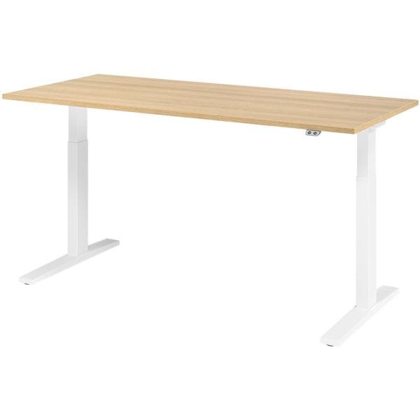 HAMMERBACHER Schreibtisch »Upper Desk« 180 cm breit und elektrisch höhenverstellbar bis 120 c braun, 180x120x80 cm Image