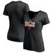 Women's Fanatics Branded Black San Francisco Giants 2021 Postseason Locker Room Plus Size V-Neck T-Shirt