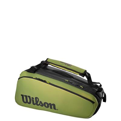 Wilson Tennisschlägertasche SUPER TOUR 9PK BLADE, schwarz/grün, Einheitsgröße
