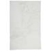 Len Glamorous Ultra-Solf Shag Rug, Snow White, 5ft x 7ft Area Rug - Weave & Wander LXVR4506WHT000D15